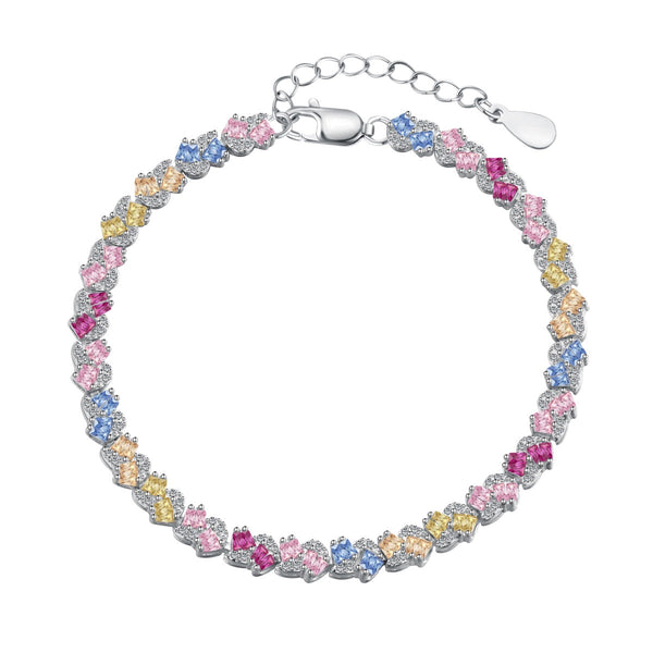 <oriell> Verziertes buntes Partyarmband in Blumenform</oriell>