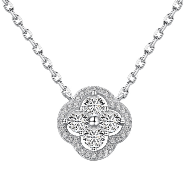 <oriell>Exquisite Halskette mit vierblättrigem Kleeblatt-Blumendesign</oriell>