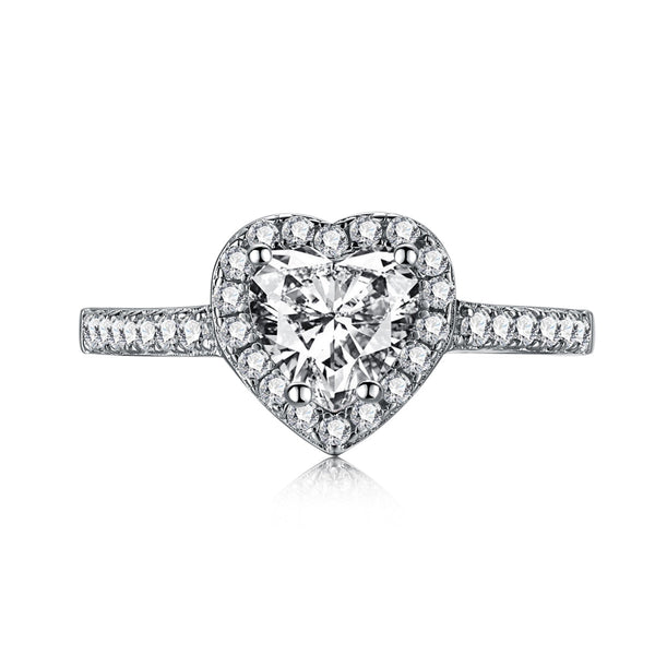 <oriell>Eternity Splashy Romantischer Herzform-Liebhaberring</oriell>