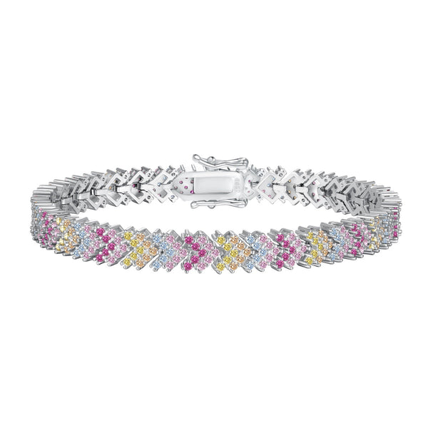 <oriell> Verziertes funkelndes Partyarmband im Rundschliff</oriell>