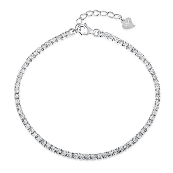 <oriell> Strahlend glänzendes Tennisarmband im Prinzessschliff</oriell>