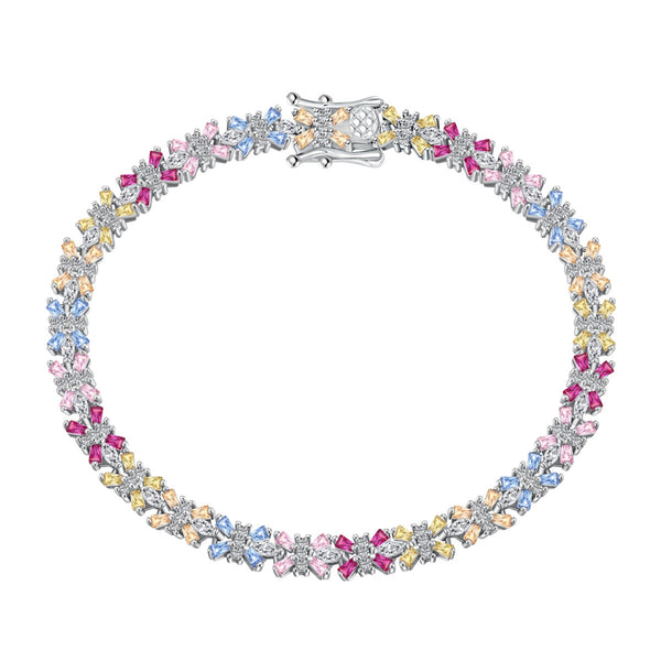 <oriell> Strahlend buntes Partyarmband im Smaragdschliff</oriell>