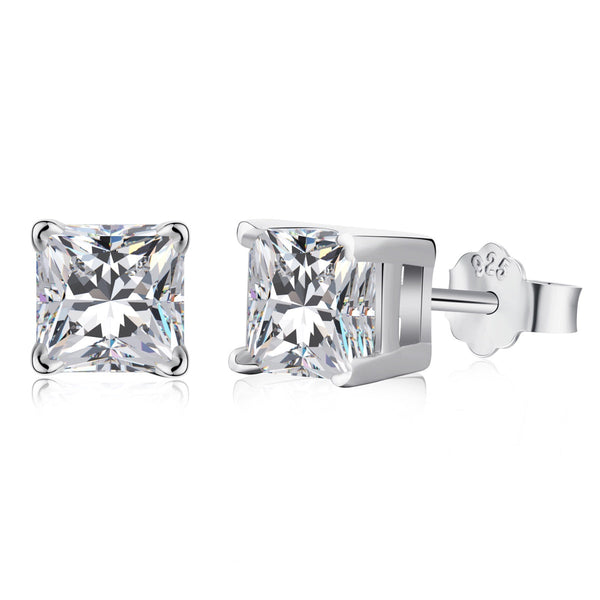 <oriell> 1,0 Karat strahlende Hochzeitsohrringe im Prinzessschliff</oriell>