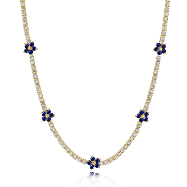<oriell> Luxuriöse bunte Blumen-Tenniskette</oriell>