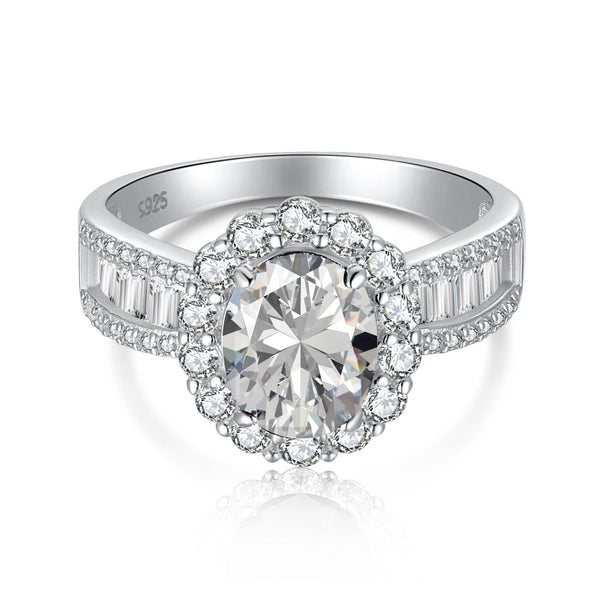 <oriell> 1,5 Karat schillernder, charmanter Bankettring im Ovalschliff</oriell>