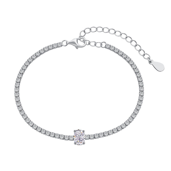 <oriell> 0,75 Karat exquisites Tagesarmband im Ovalschliff</oriell>