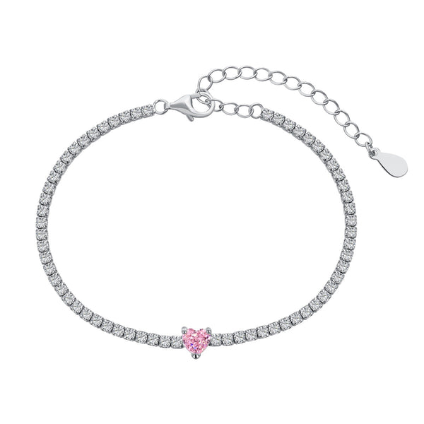 <oriell> 0,5 Karat elegantes romantisches Herzform-Liebhaberarmband</oriell>