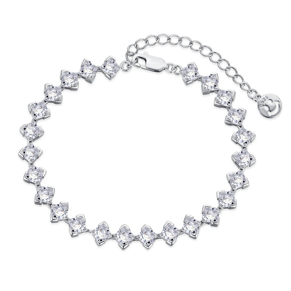 <oriell> 0,5 Karat verziertes Princess-Schliff-Tagesarmband</oriell>