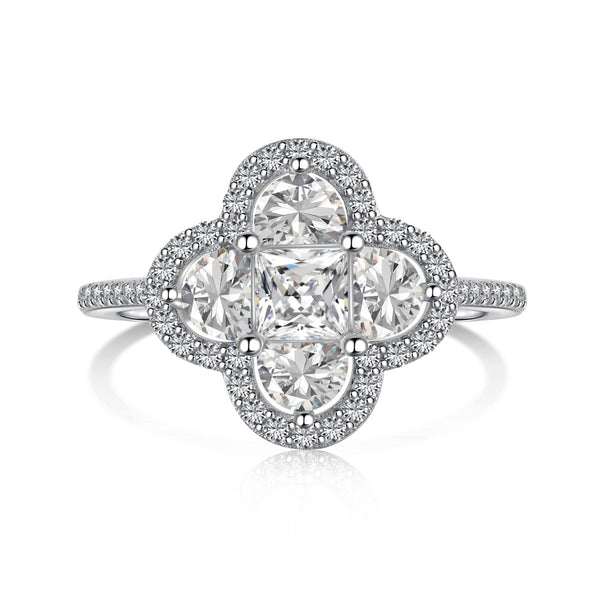 <oriell> Luxuriöser Ewigkeits-Bankettring in Blumenform</oriell>
