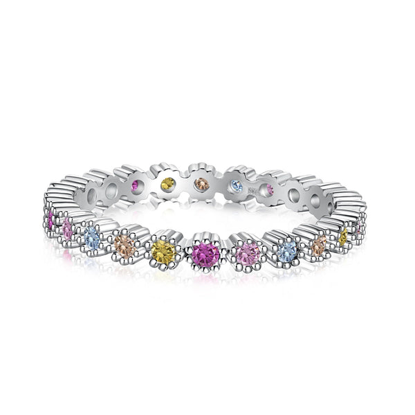 <oriell> Exquisiter bunter Partyring im Rundschliff</oriell>