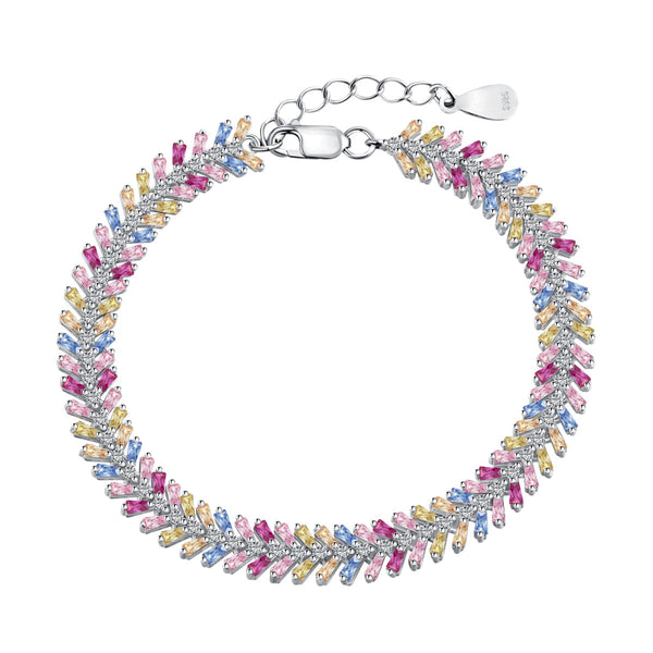 <oriell> Zierliches strahlendes Smaragdschliff-Tagesarmband</oriell>
