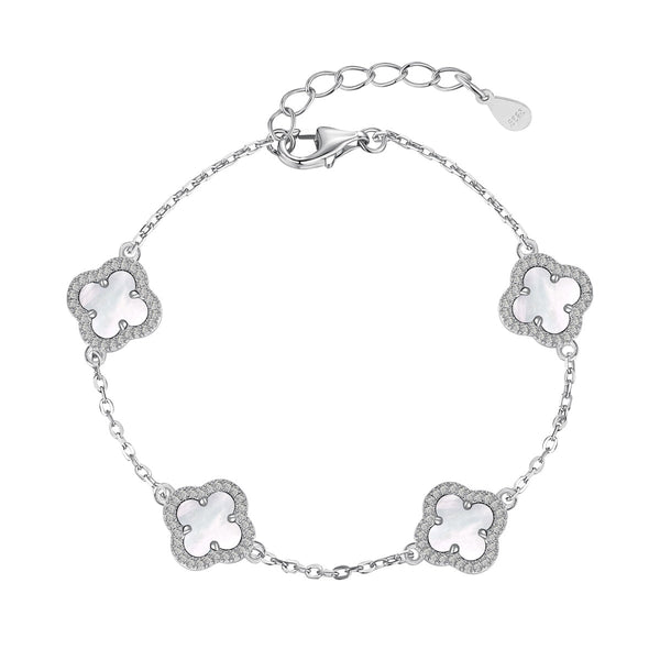 <oriell> Exquisites Armband mit vierblättrigem Kleeblatt</oriell>
