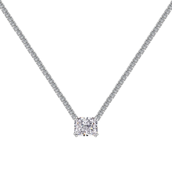 <oriell> 4,0 Karat elegante Halskette im Radiantschliff</oriell>
