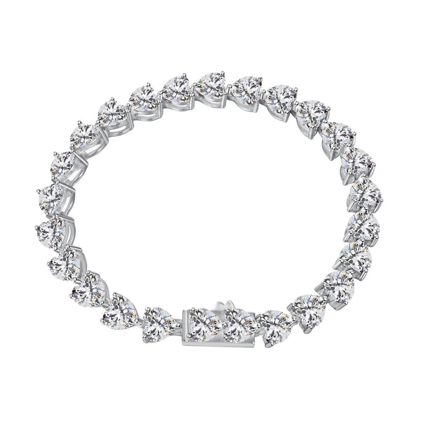 <oriell> 0,75 Karat elegantes romantisches Herzform-Liebhaberarmband</oriell>