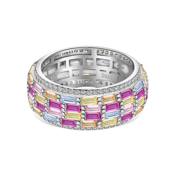 <oriell> Strahlender bunter Radiant Cut Tagesring</oriell>